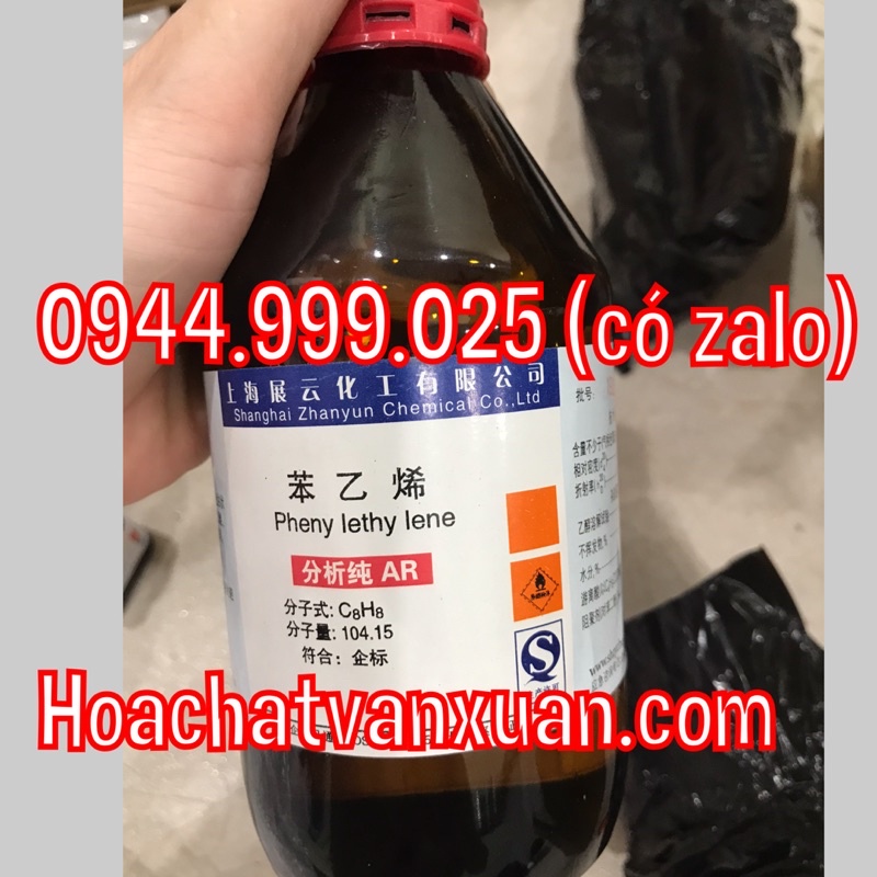 Hoá chất Styrene C8H8 CAS 100-42-5 chai 500ml styren