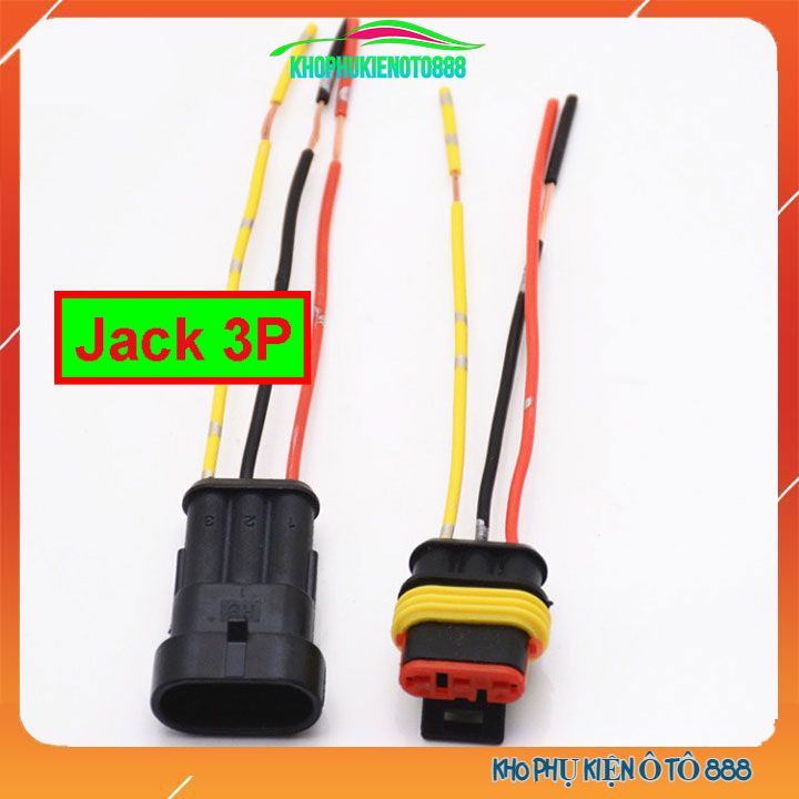 Jack cắm, cút kết nối đủ chân 1P-2P-3P-4P-5P-6P đã đấu dây chống nước dùng cho ô tô xe máy