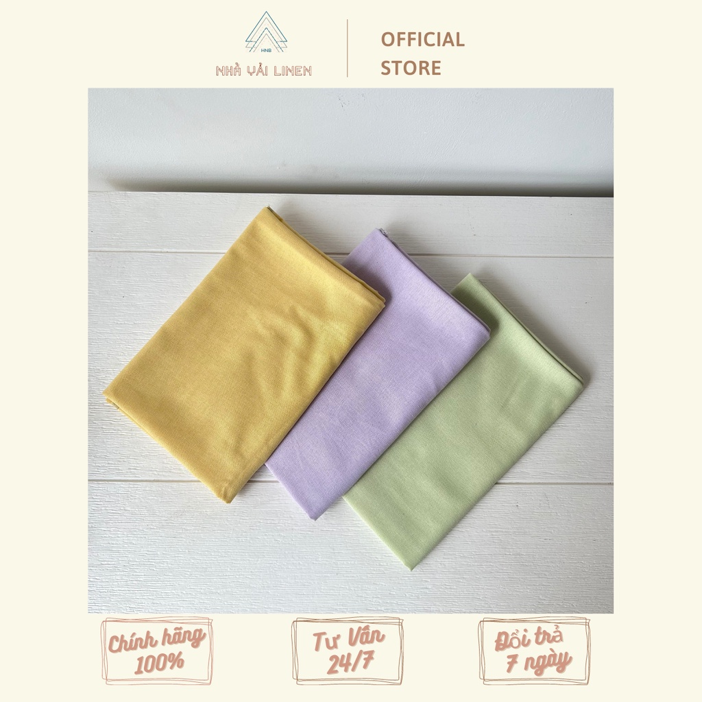 Vải Linen Bột Trơn Nhà Vải Linen