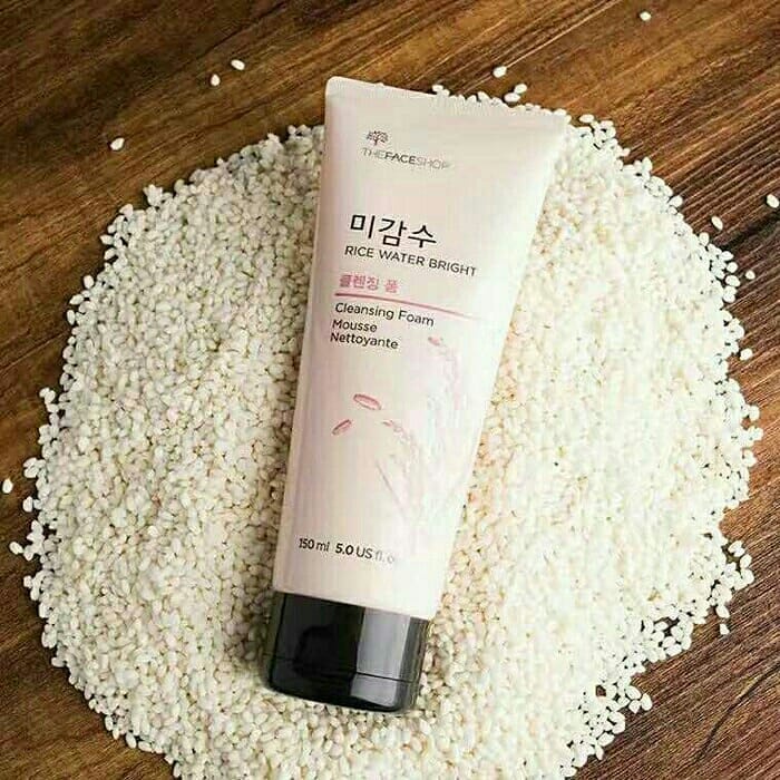 👑 L&G 💄 Sửa Rửa Mặt Gạo - Rice Water Bright Cleansing Foam The Face Shop
