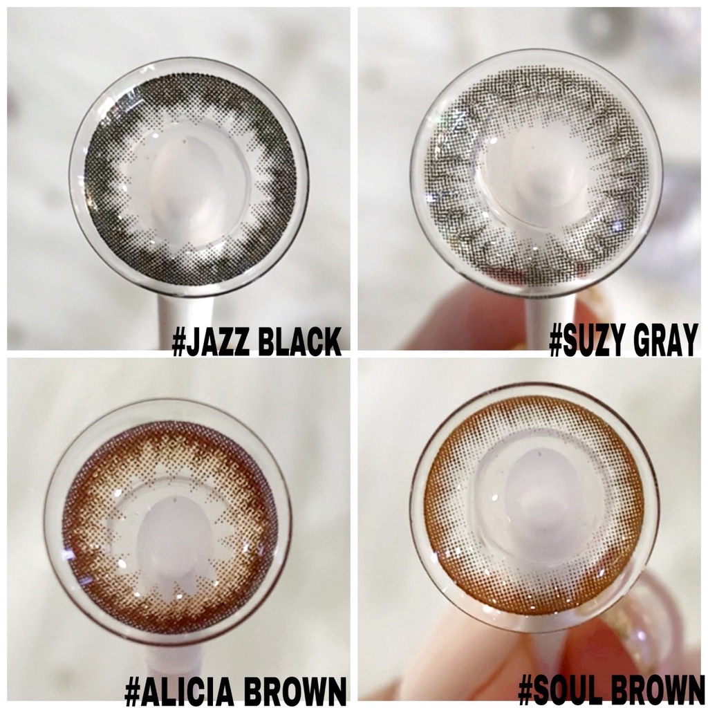 Lens đeo 1 ngày màu Alicia brown 14.2 mm