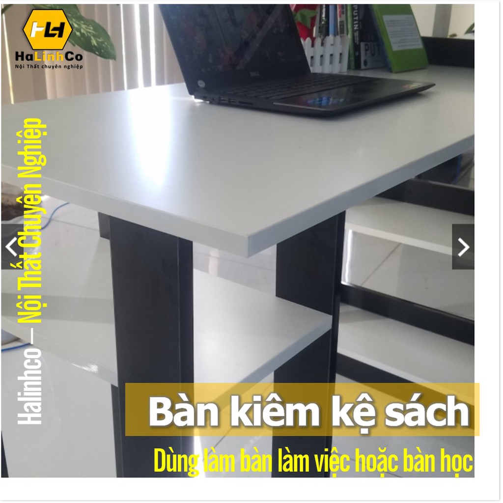 SZ- Bàn làm việc kèm kệ sách & Bàn học kèm kệ sách thông minh dạng lắp ghép tiện lợi