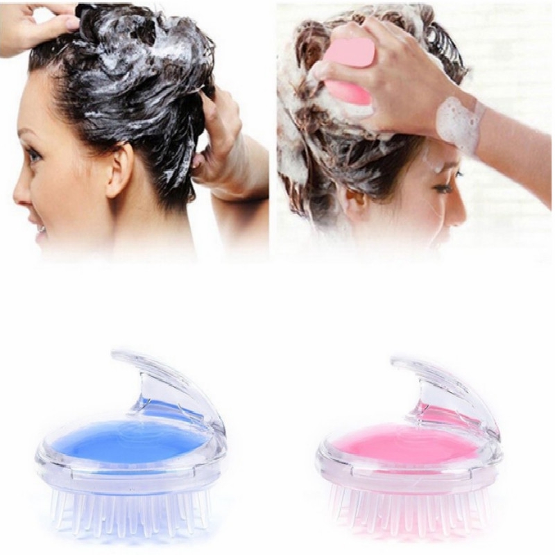 Bàn Chải Silicone Mát Xa Da Đầu Tiện Dụng