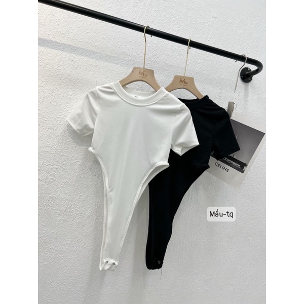 Áo bodysuit cộc tay khoét hông sexy