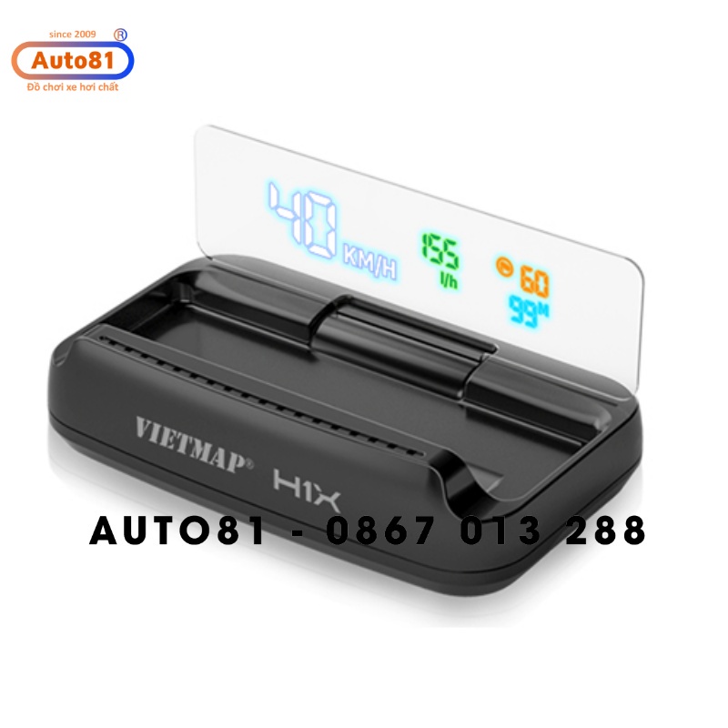 Màn hình HUD Vietmap H1X - Thông tin giao thông, cảnh báo tốc độ giới hạn