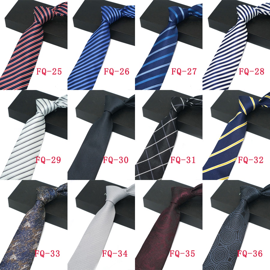 Cà Vạt 8CM Họa Tiết Sọc Sang Trọng Cho Nam