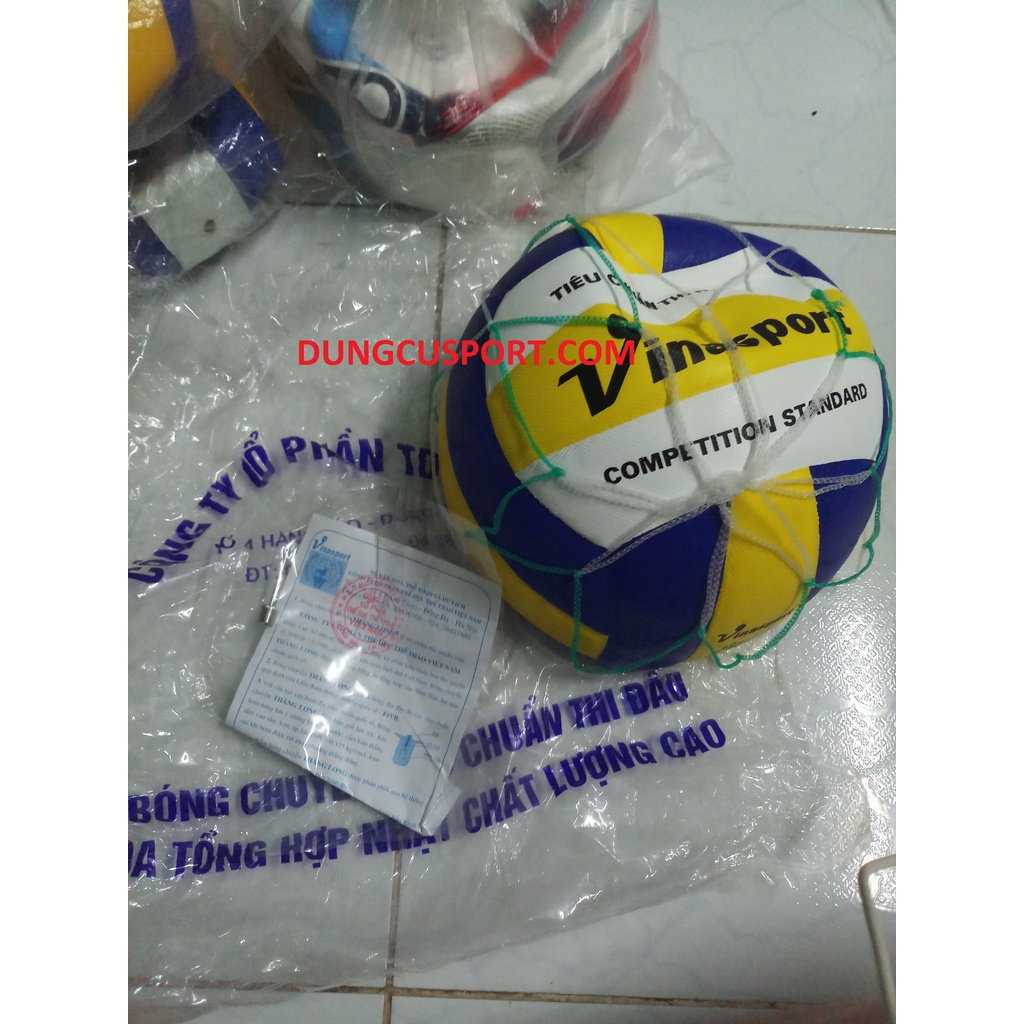 Quả Bóng Chuyền Thi Đấu, Bóng chuyền Thăng Long VB7400 - Dungcusport tặng lưới + kim bơm