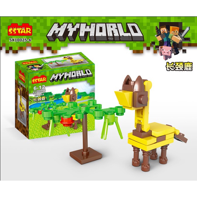 Đồ Chơi Lắp Ráp minecraft Hình Các Con Vật không có hộp