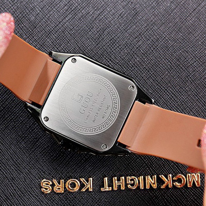 Đồng hồ nữ G.u.o.u dây silicon, bảo hành 12 tháng - Dongho.guou | BigBuy360 - bigbuy360.vn
