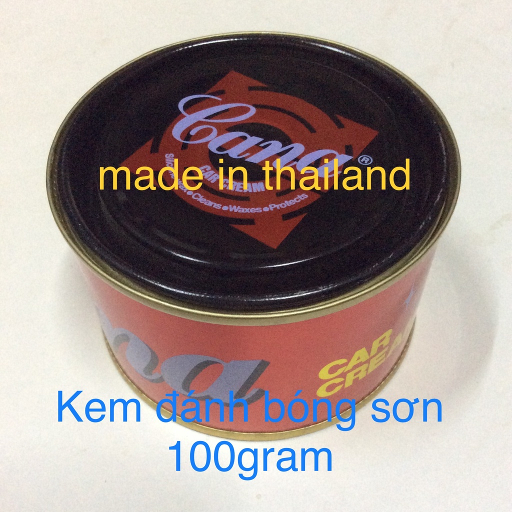 Hộp cana 100g kem đánh bóng nhập Thái Lan - phụ tùng quạt cà na car cream