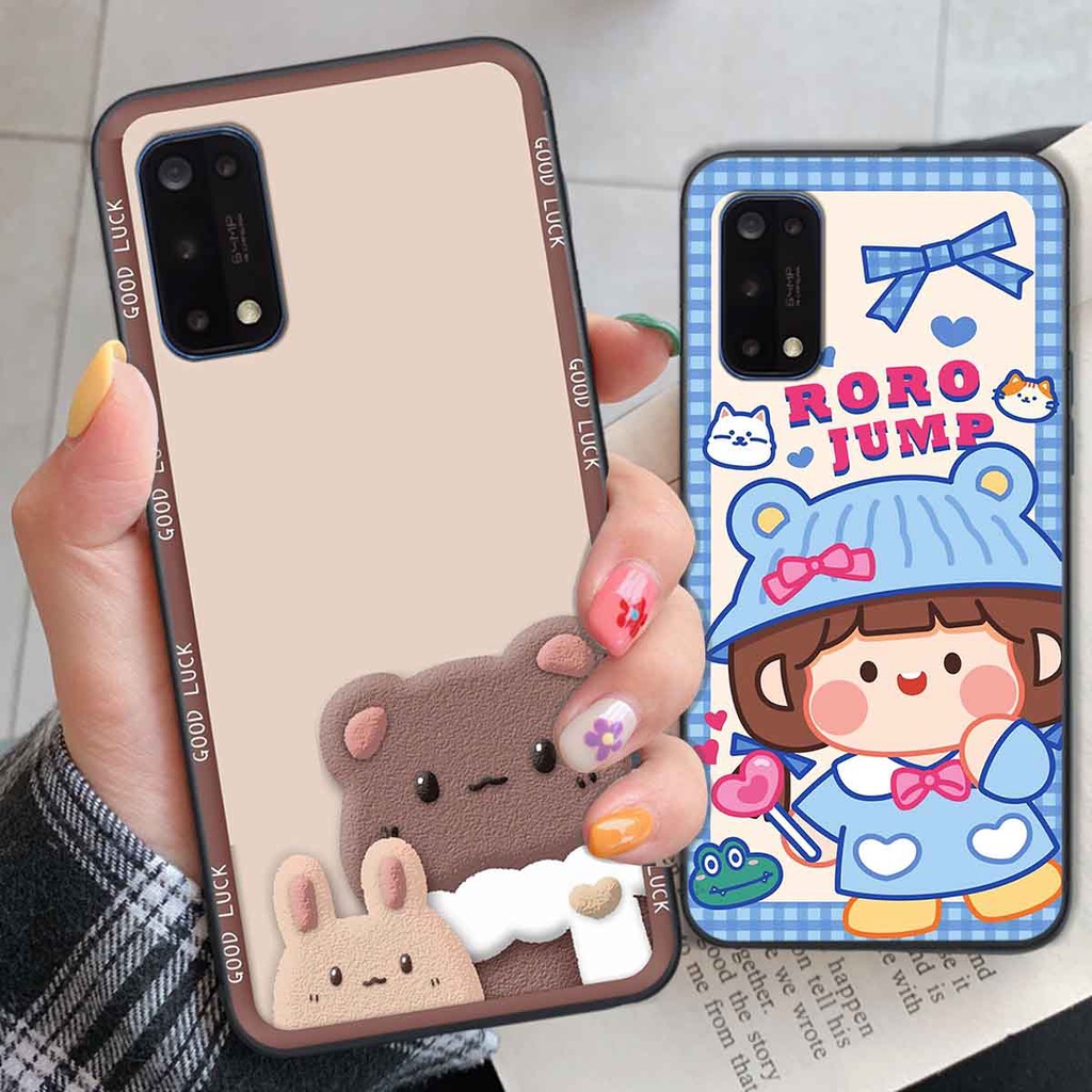 Ốp Realme 7 / 7 Pro bear brick, gấu đáng yêu, dễ thương