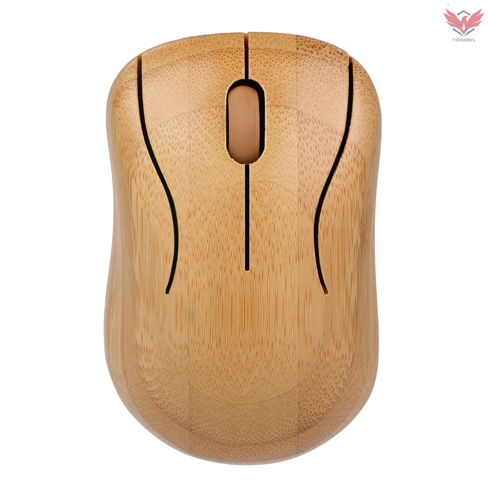 Bộ Bàn Phím + Chuột Không Dây Bằng Gỗ Tre Tự Nhiên 2.4g Phích Cắm Và Play