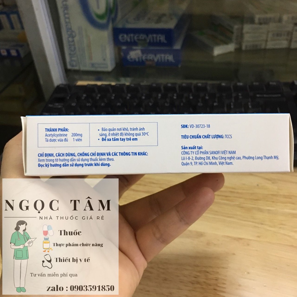 Acemuc 200 viên uống tiêu nhầy