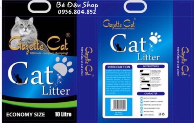 Cát vệ sinh nhật bản 10l-kitty pet- cát ngẫu nhiên