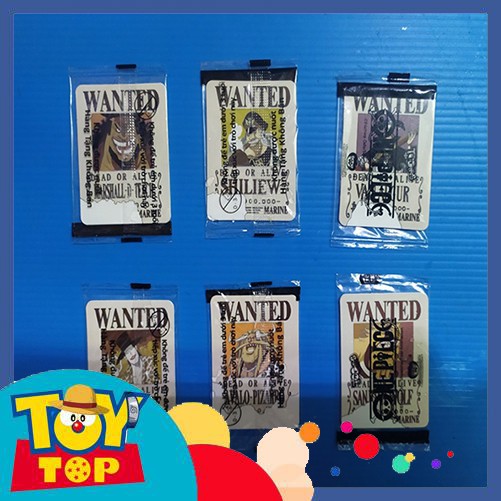 [Một Thẻ ] Thẻ Toonies One piece Nguyên bản wanted Băng Râu Đen / Big Mom / Shanks Tóc đỏ / Râu trắng