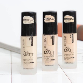 Kem Nền Catrice All Matt Plus Shine Control Make Up 18h