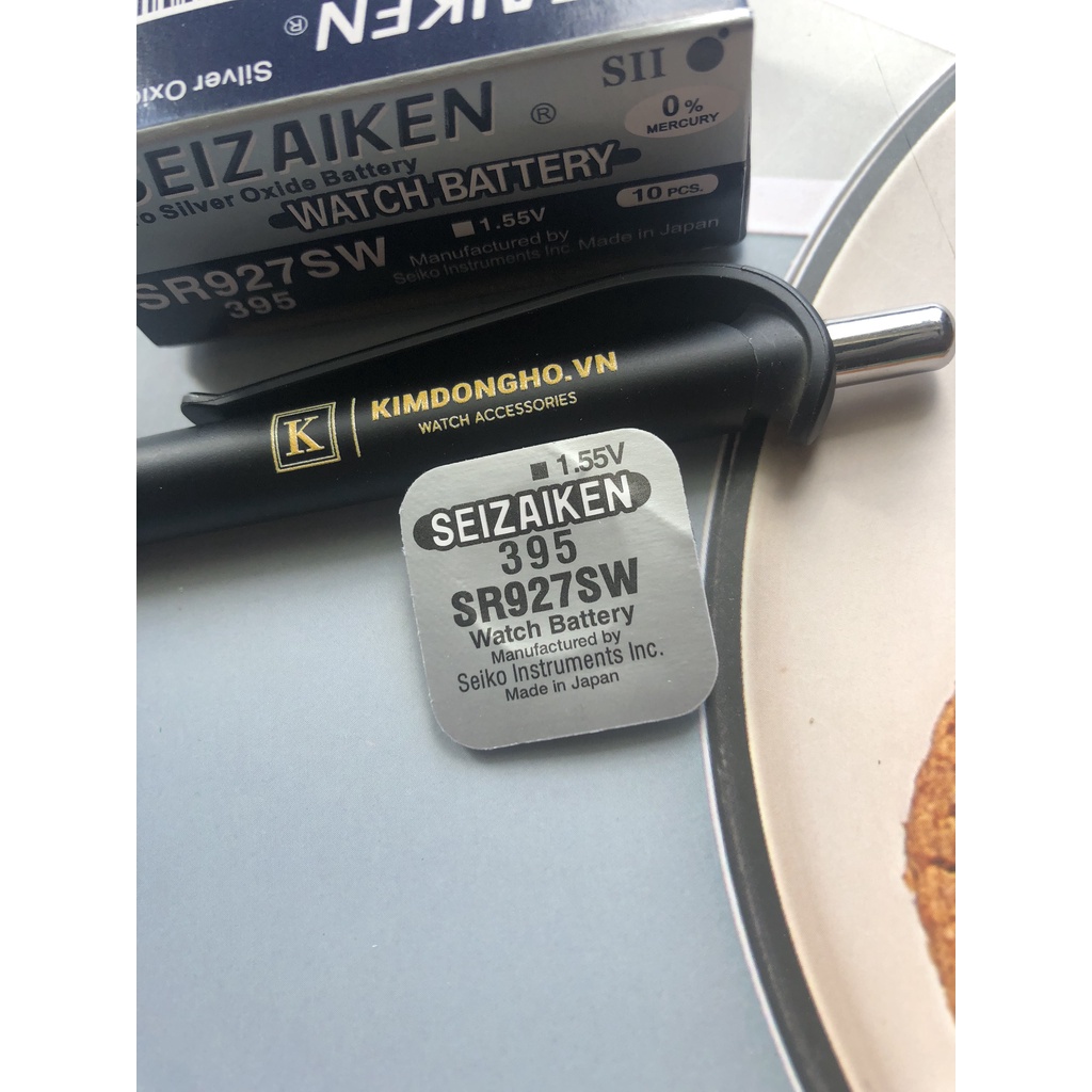 Hộp 1 Viên Pin Seizaiken SR927SW SR927W SR927 927 395 Pin Đồng Hồ Đeo Tay Thụy Sỹ