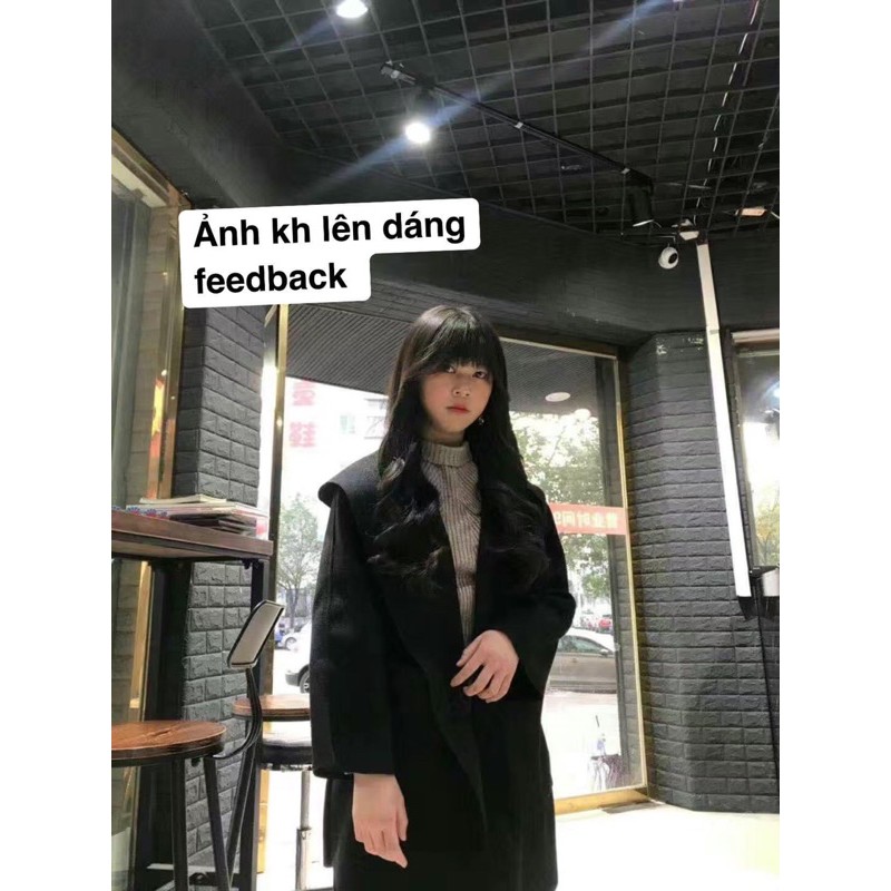 Áo Khoác Dạ Ép Hàn Quốc Có Mũ Chất Dạ Siêu Đẹp Cá Tính Cool Ngầu | BigBuy360 - bigbuy360.vn