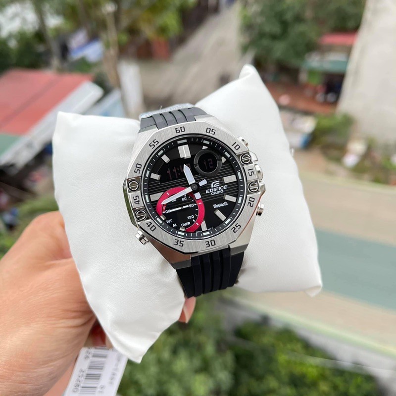 Đồng Hồ Nam Casio Dây Nhựa Chính Hãng EDIFICE ECB-10P-1ADF