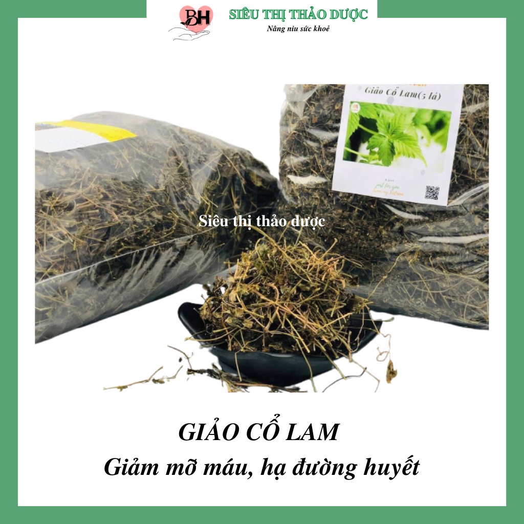 Giảo Cổ Lam 5 Lá Hàng Mới, Chất Lượng Hỗ Trợ Ổn định Đường Huyết, Giẩm Mỡ Trong Máu Túi 1Kg