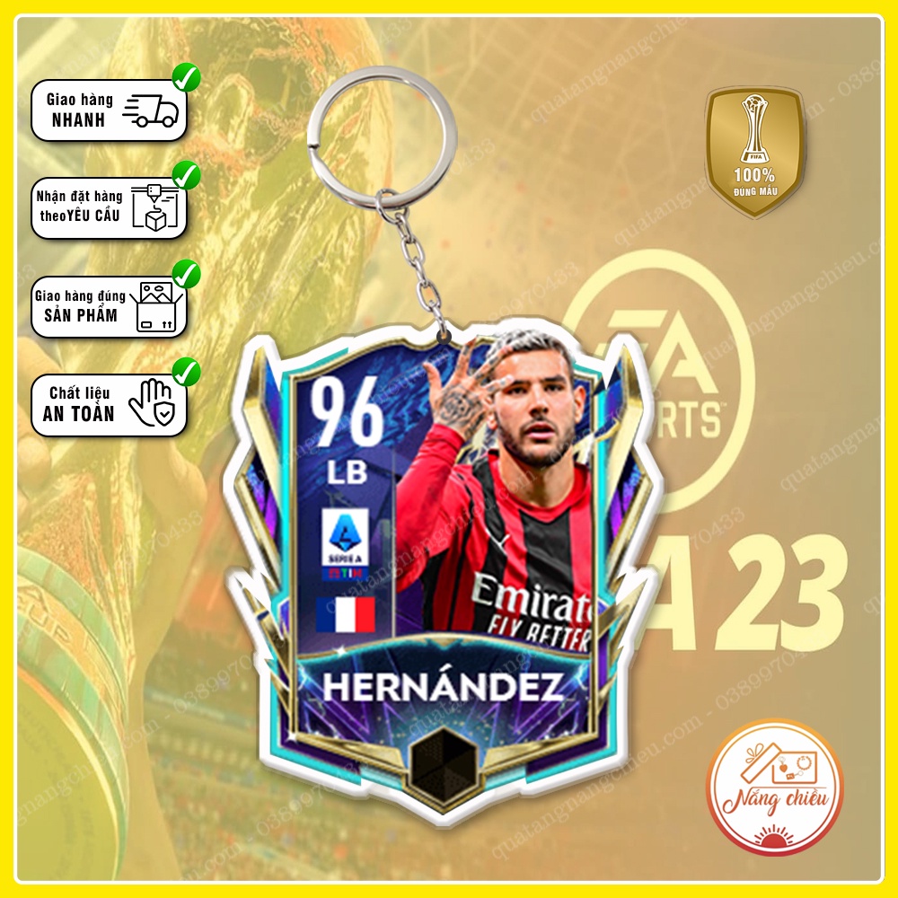 Móc khóa thẻ FFMB - Messi, C.Ronaldo, Benzema, Halladn, Kante, Modric ☘️Quà Tặng Nắng Chiều☘️