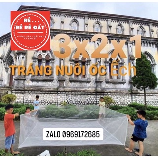 Tráng lưới Vèo lưới nuôi ốc ếch 2x1x1