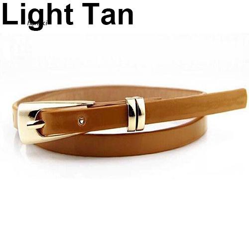 Thắt Lưng Da Bản Nhỏ Màu Kẹo Thời Trang HKM1 Cho Nữ