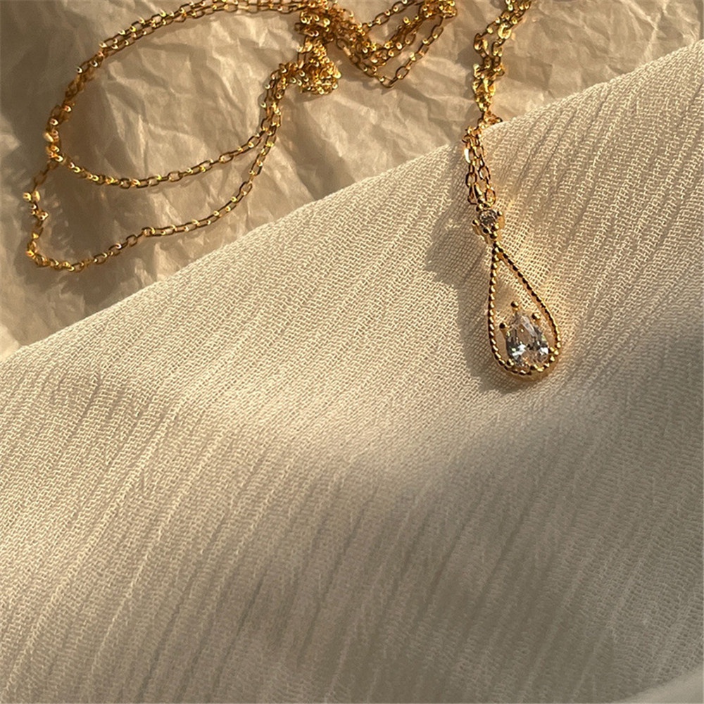 Vòng cổ Đính Đá Zircon Phong Cách Pháp