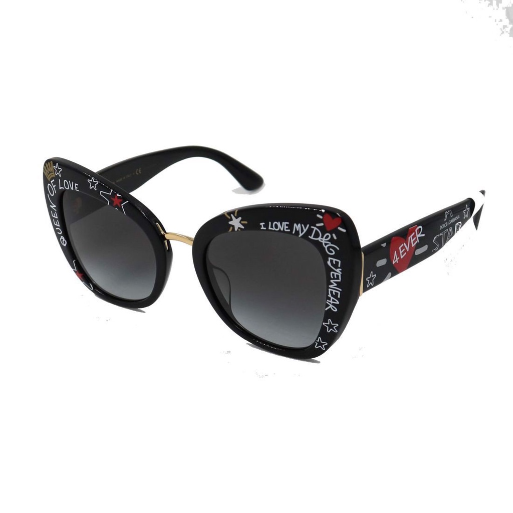 Kính mát chính hãng Dolce&amp;Gabbana DG4319F màu sắc thời trang, thiết kế dễ đeo bảo vệ mắt