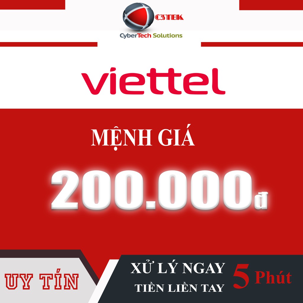 Thẻ Nạp Viettel 200K - Shop C3TEK