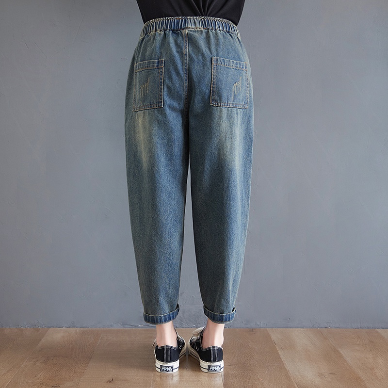 SALE LỖ SIZE M G28 quần jean big size freesize thoải mái rộng rãi phong cách Hàn quốc thời trang