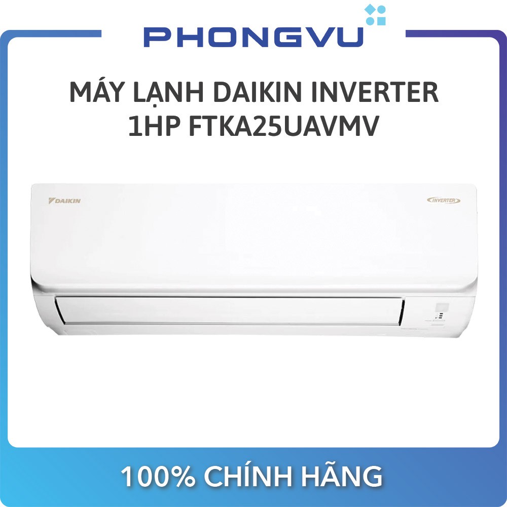 [Mã ELMALL1TR giảm 5% đơn 3TR] Máy lạnh Daikin Inverter 1 HP FTKA25UAVMV - Bảo hành 12 tháng