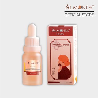 Serum linh chi giảm giãn mao mạch, lưu thông mạch máu dưới da Ganoderma Spores Serum Almonds 30ml