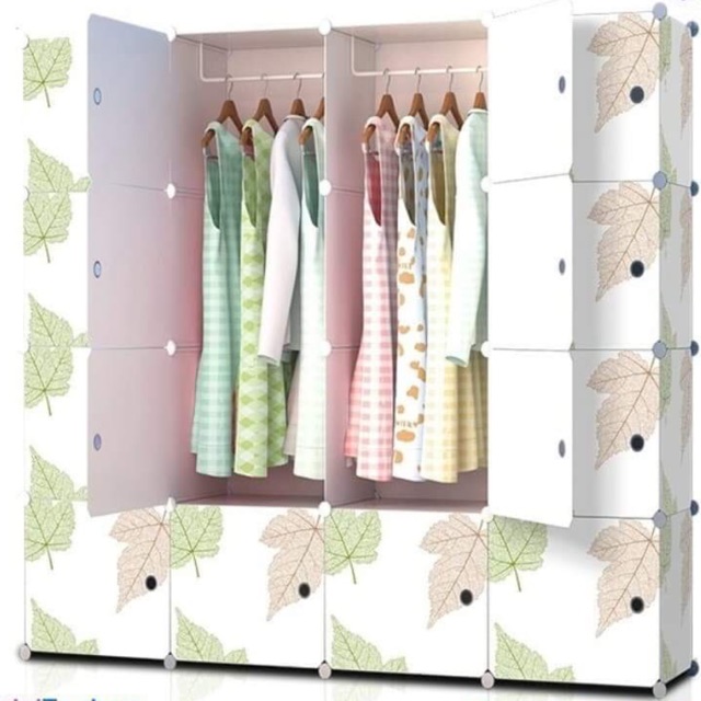 [TẶNG 1 MÓC CÀI 20K] Tủ nhựa ghép- tủ quần áo- tủ 16 ô. Tặng kèm 2 treo đồ.inbox chọn mẫu