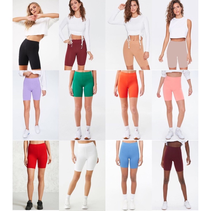 Quần legging lửng biker short big size 70-85kg xuất dư xịn