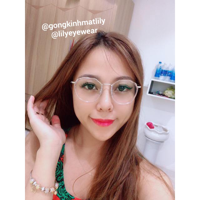 Gọng Kính Cận Tròn Kim Loại L8854 - Gọng Kính Mắt Thời Trang Lilyeyewear | BigBuy360 - bigbuy360.vn