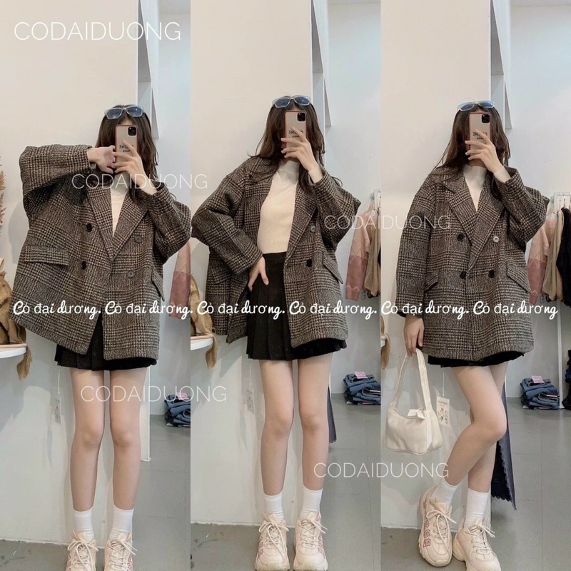 [HOT] Áo Khoác Dạ Best-Seller 🦋FREESHIP🦋Áo Khoác Chất Dày Dặn Nặng Tay