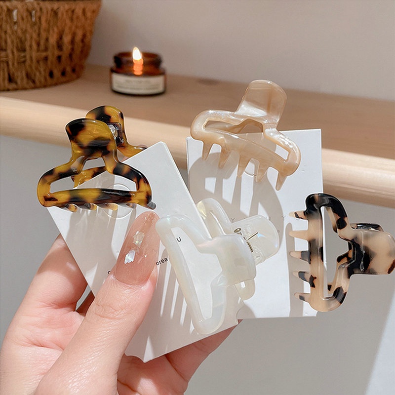 Kẹp Tóc Càng Cua Bằng Acrylic Thời Trang Dành Cho Nữ