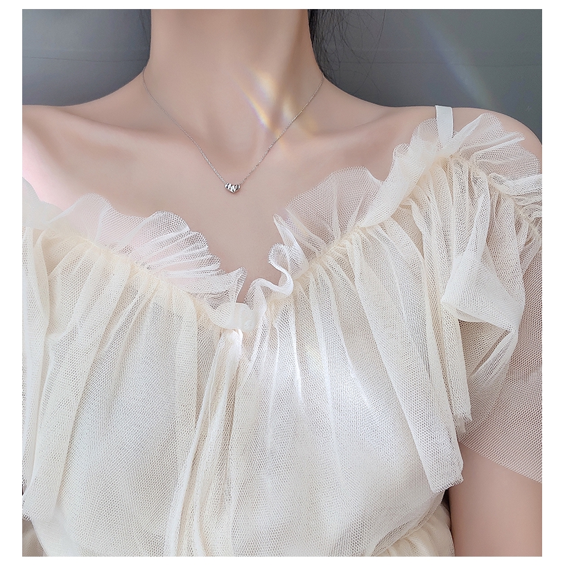 Vòng cổ trái tim thời trang bằng bạc 925 dành cho nữ