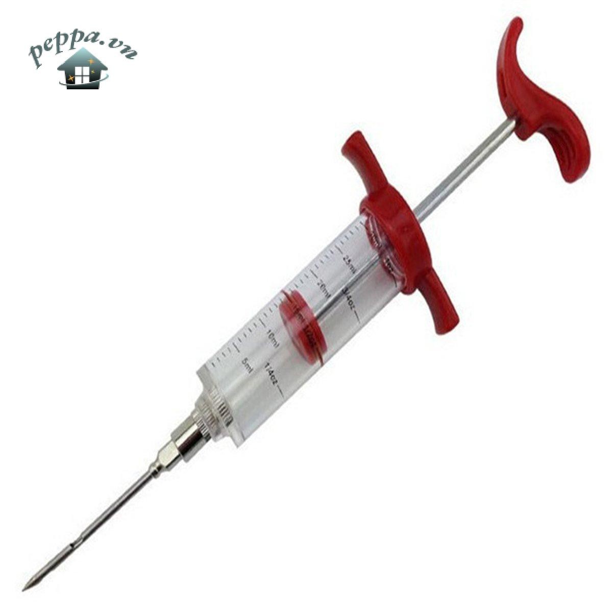 Qft346 Bbq Meat Syringe Marinade Injector Turkey Chicken Flavor Syringe