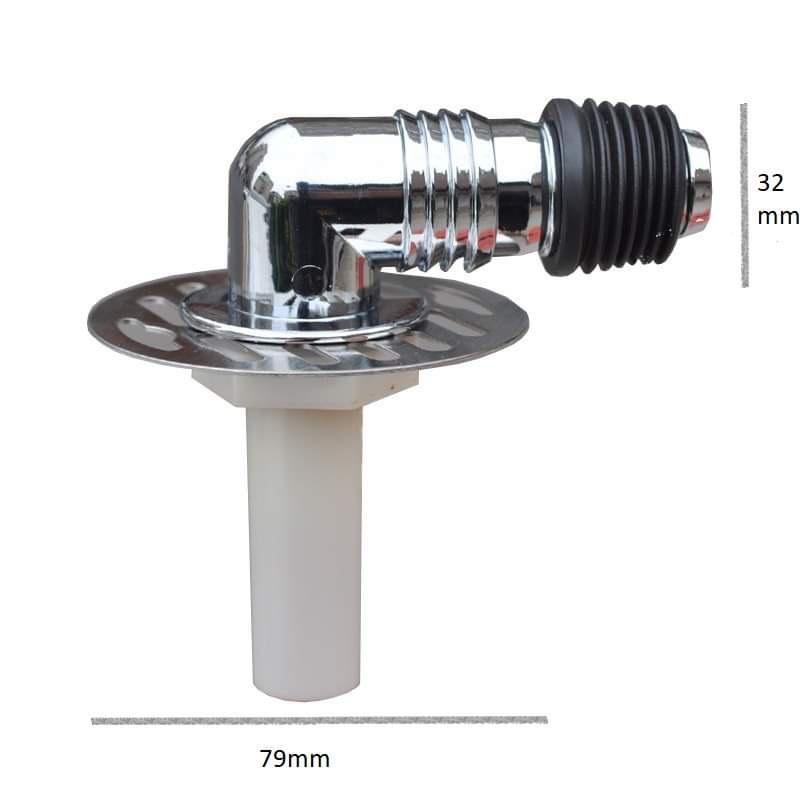 Nắp ống xả máy giặt ngăn mùi, đầu nối ống nước góc 90 độ, đậy kín ga thoát sàn