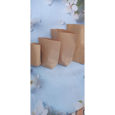 Combo 100 túi giấy đựng đồ khô, thực phẩm chiên rán KT 17x12 cm