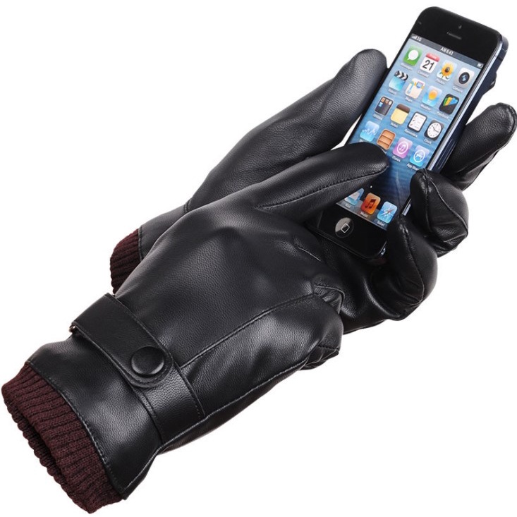 Găng tay mùa đông cho nam nữ giữ ấm cao cấp XUXI găng tay da chống rét đi xe máy mùa đông thời trang