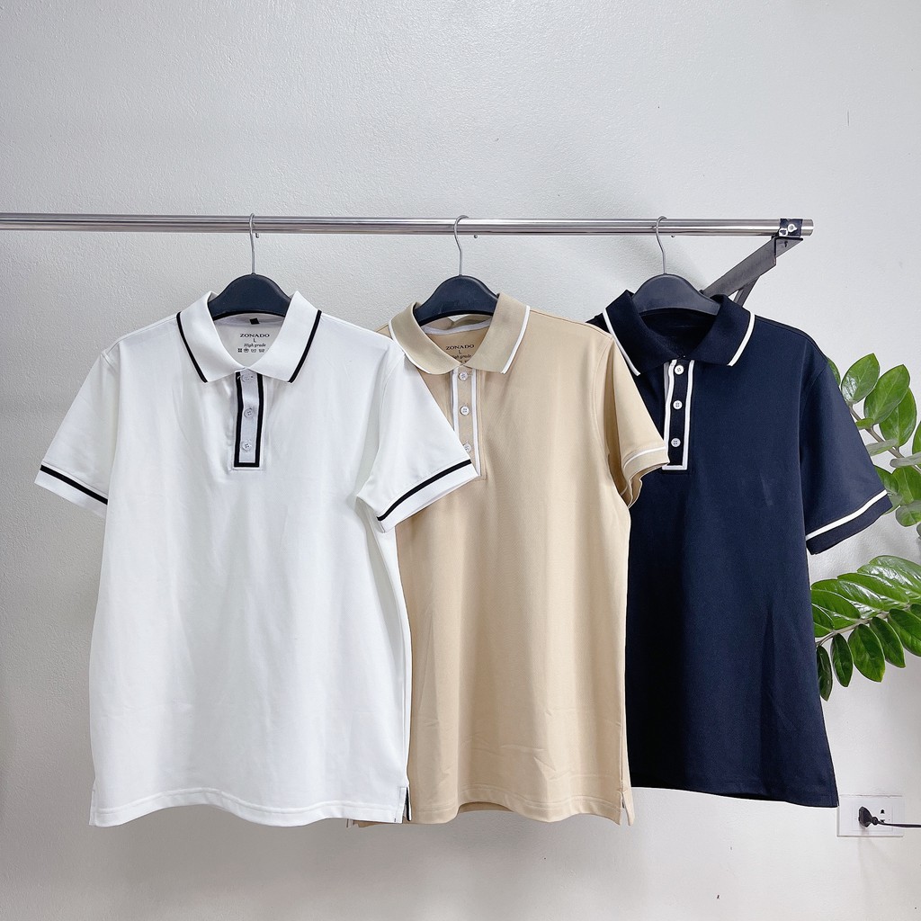 Áo thun Polo nam cổ bẻ  phối thanh lịch sang trọng,Mặc hè cực mát,co giãn mặc vận động thoải mái -ZONADO | BigBuy360 - bigbuy360.vn