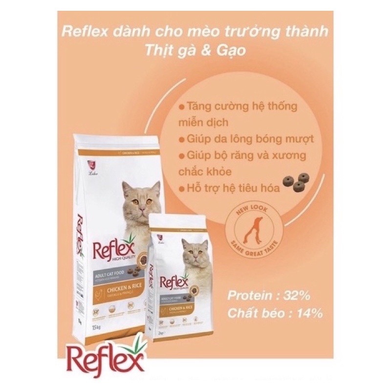 Hạt cho mèo lớn REFLEX ADULT 15KG
