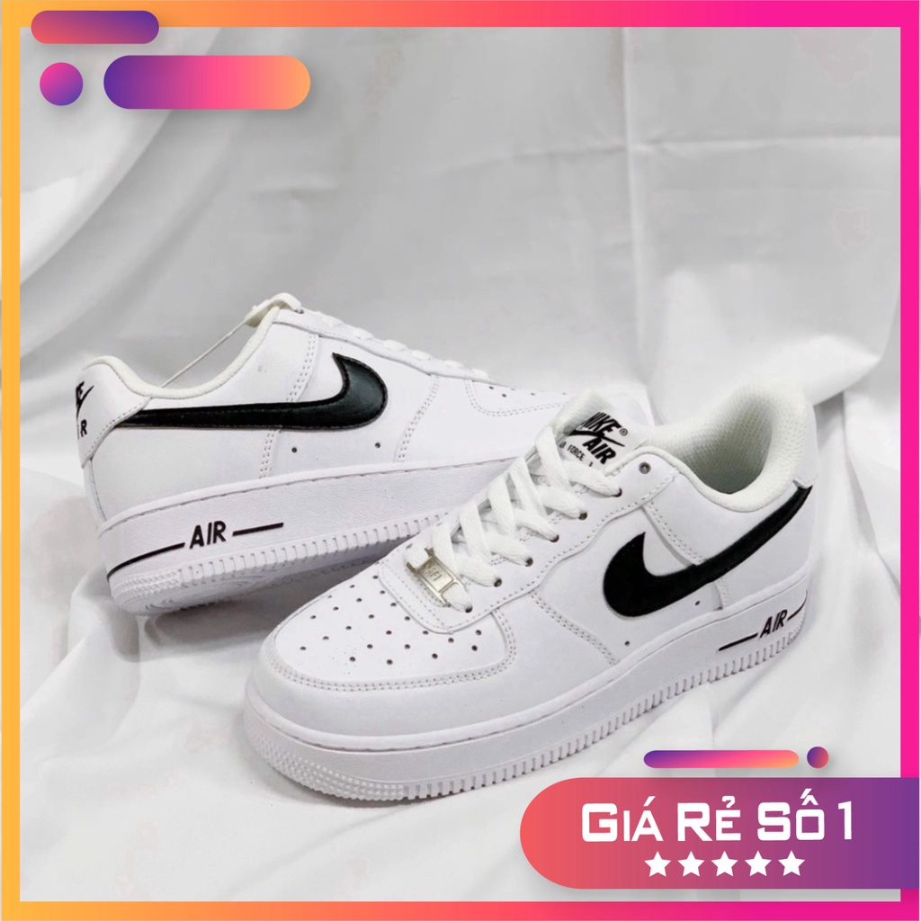 Giày_Nike Nam Nữ, Giày AF1 Trắng Đen Hàng Cao Cấp Full Box Rẻ Nhất Shopeee