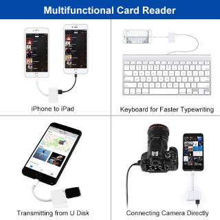 3 in 1 Lightening to USB Memory Card SD/TF Micro SD Card Reader for iPhone iPad