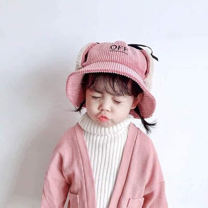 Mũ Off Có Tai Cực Đẹp Cho Bé - Mũ Off Cho Bé Siêu Cute.