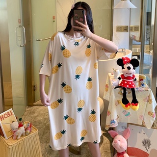 Váy ngủ nữ, đầm ngủ, đồ mặc nhà dáng dài suông nhiều màu siêu xinh - 4BASIC