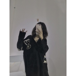 Áo cardigan thêu W ulzzang nữ